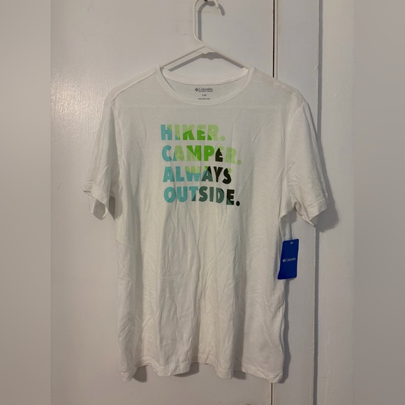 Columbia Tops - Outside Columbia White Tee